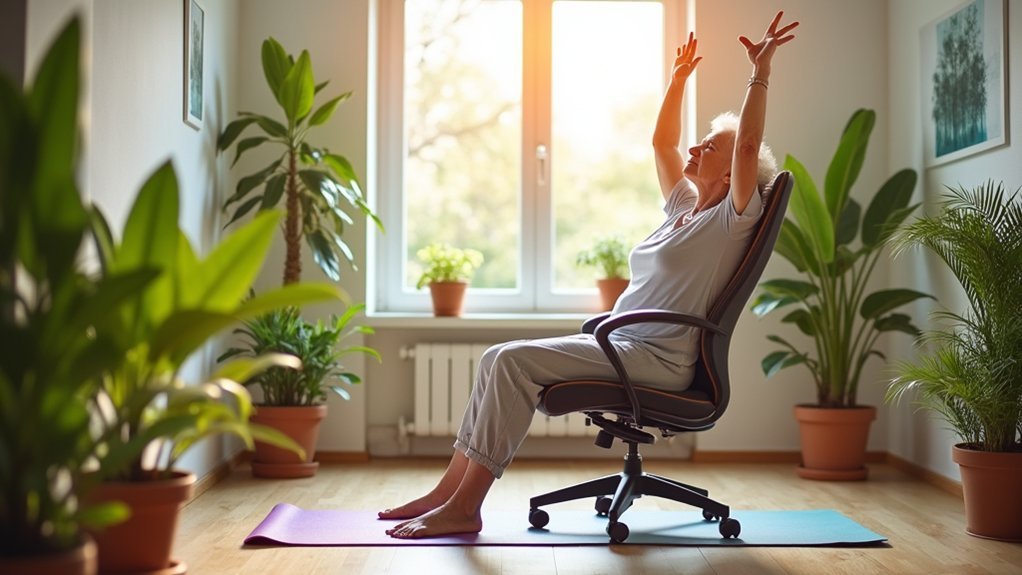chair stretches promote healthy aging