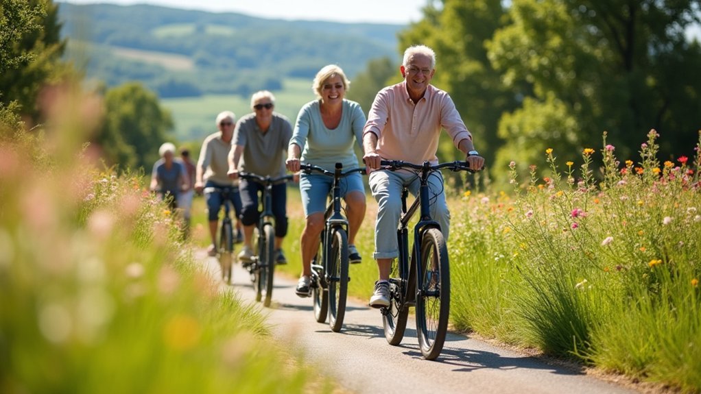 e bikes enhance senior cycling