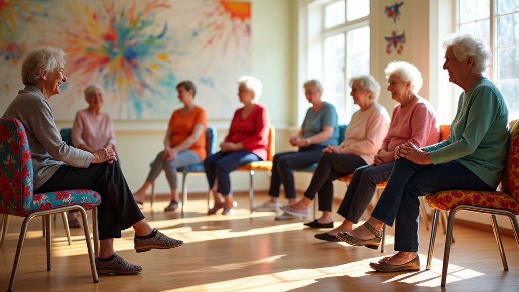 seated tap dance exercise