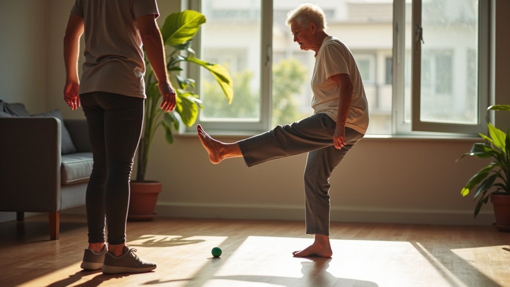 balance through visual tracking