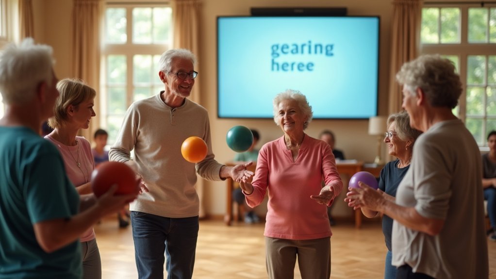 ball toss memory exercise