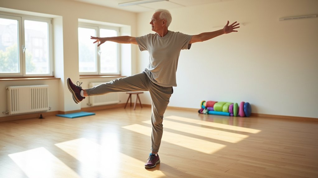 dynamic leg movements challenge balance