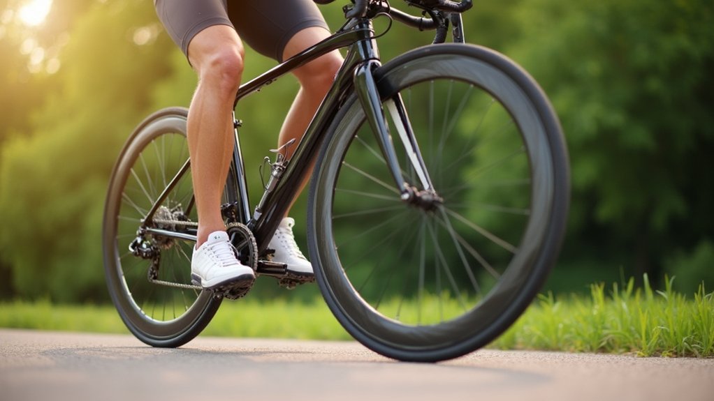 efficient pedaling reduces strain