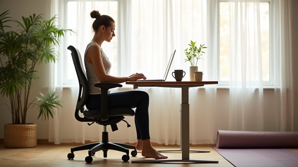 ergonomic workspace for health