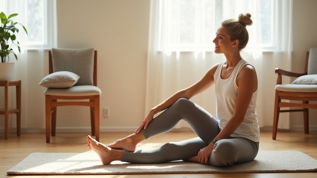 gentle hamstring stretches routine