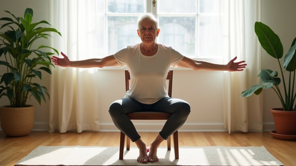 gentle seated warrior pose