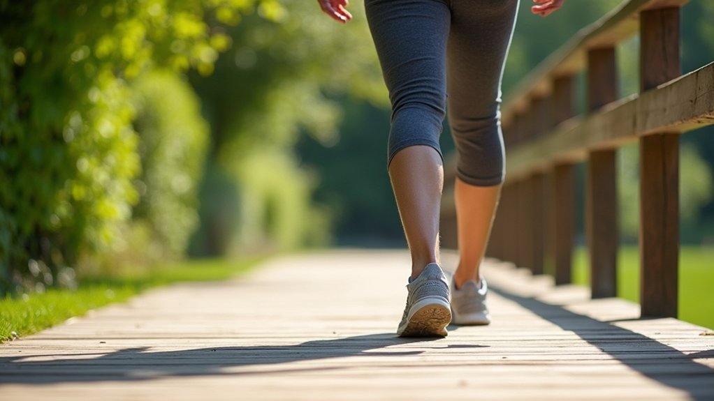 heel to toe walking technique