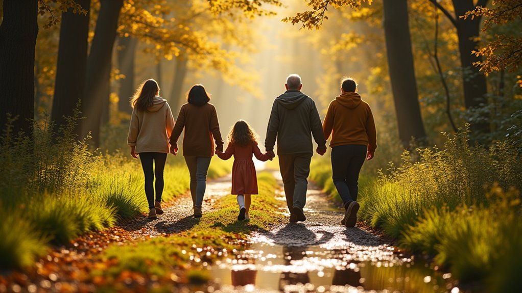 mindful walking fosters gratitude