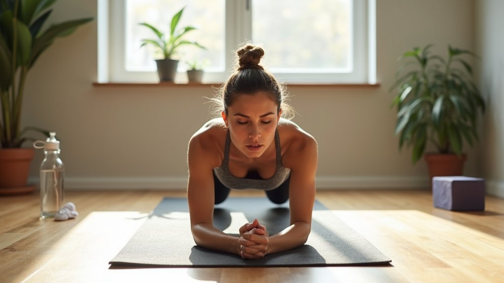 modified plank for stability