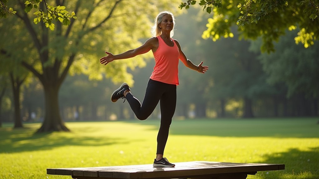 single leg balance exercise