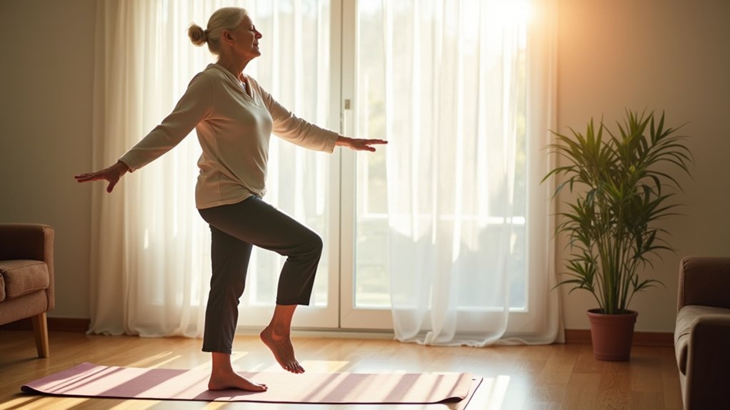 single leg balance exercises routine