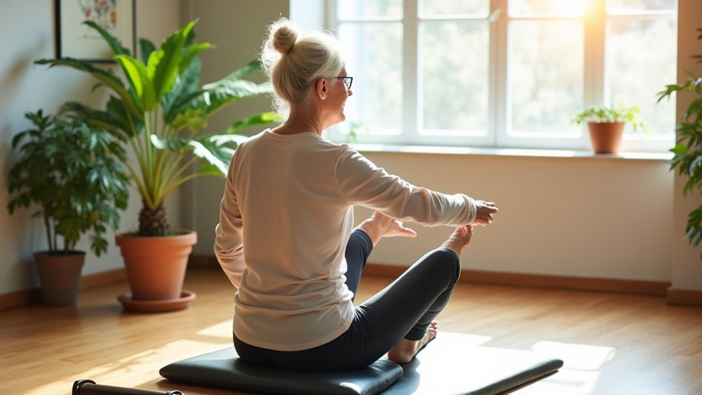 spinal mobility and core engagement