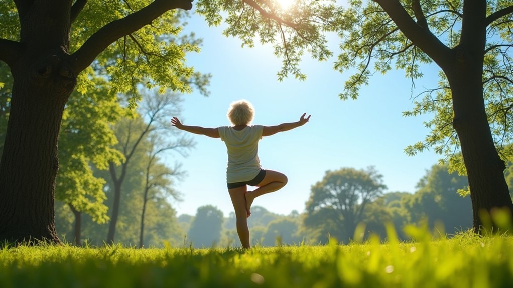 tree pose for balance