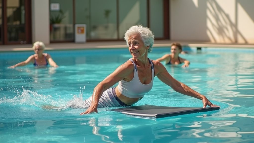 water pilates enhances stability