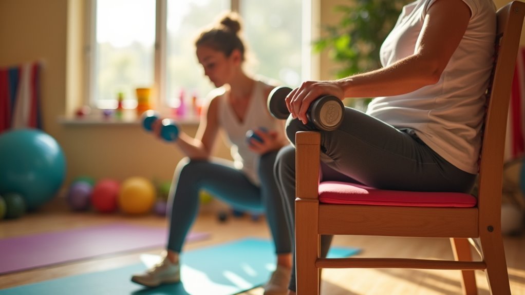chair based exercise modifications