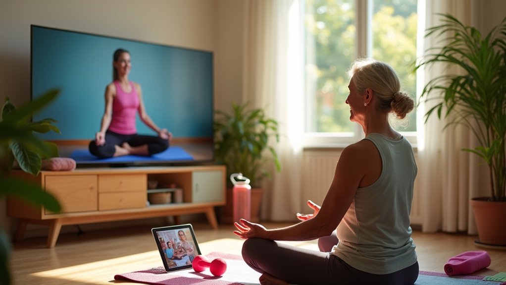 convenient at home exercise classes