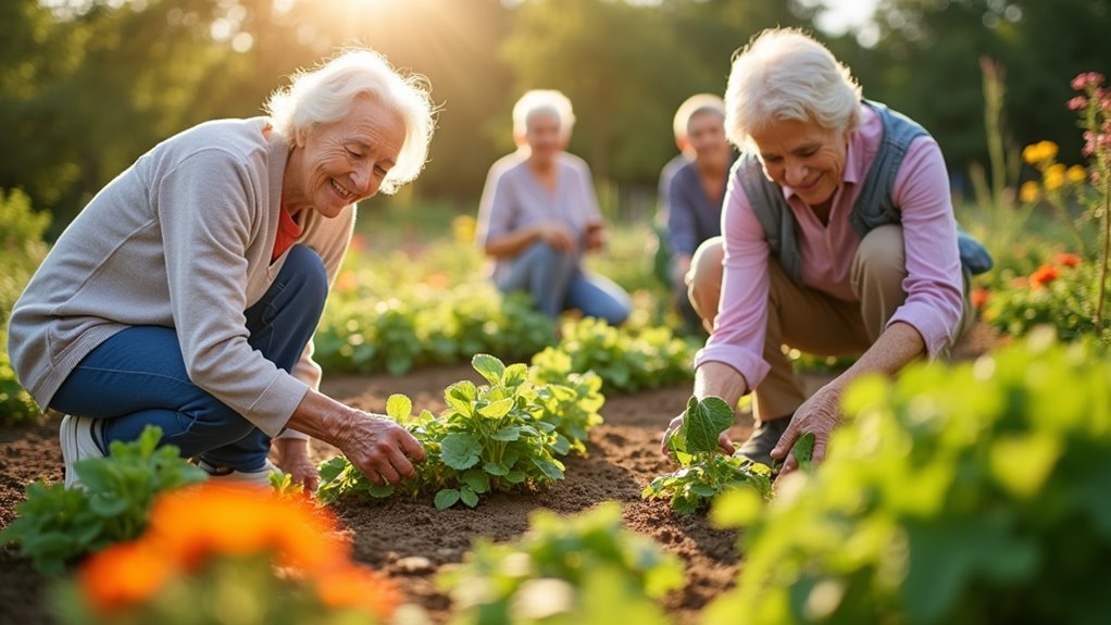 gardening enhances senior fitness