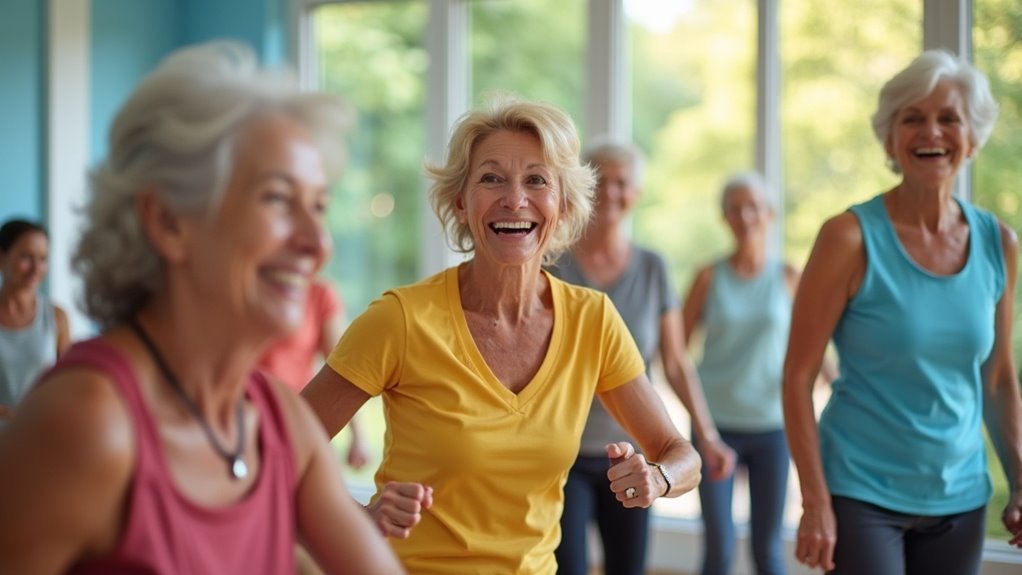 group exercise enhances wellbeing