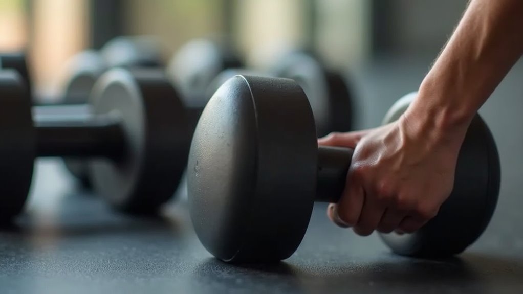 joint friendly dumbbell design features
