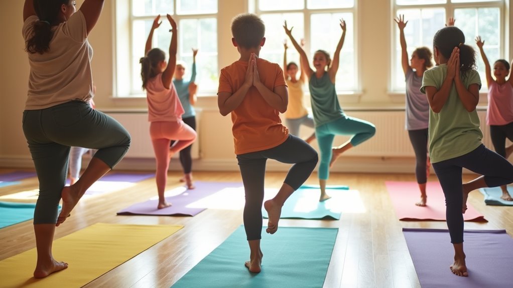multigenerational hot yoga experience