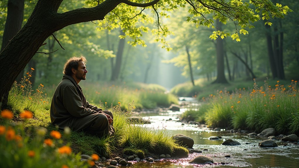 outdoor meditation reduces stress