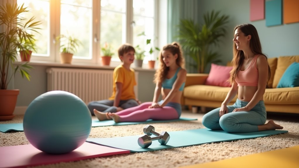 safe family workout space