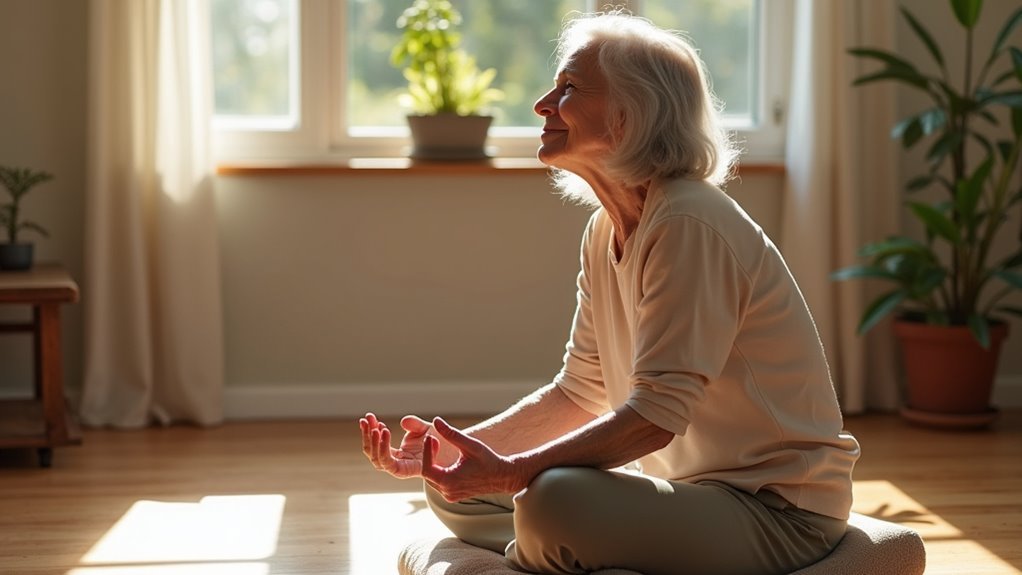seated forward bend relaxation