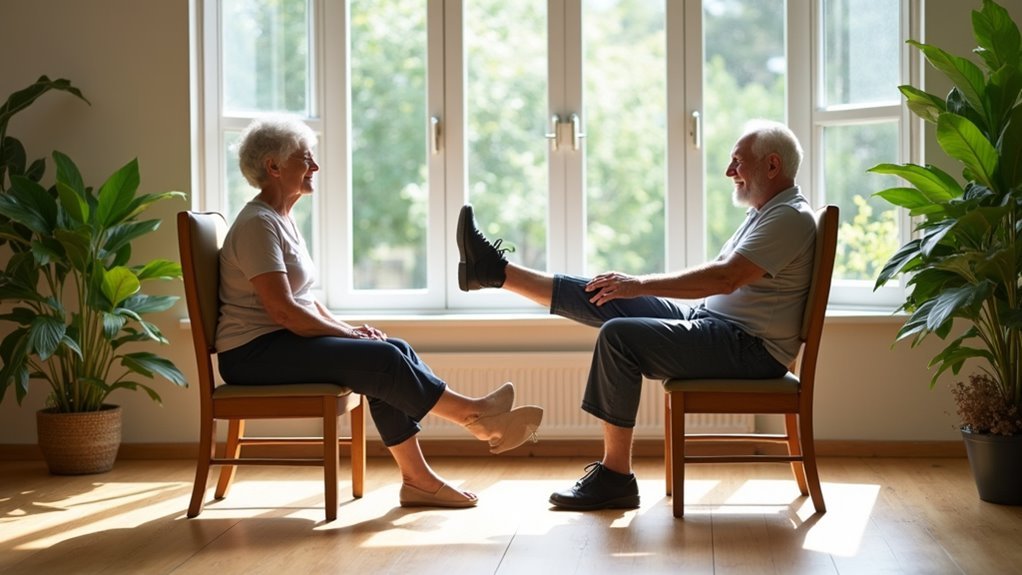 seated leg strength exercises