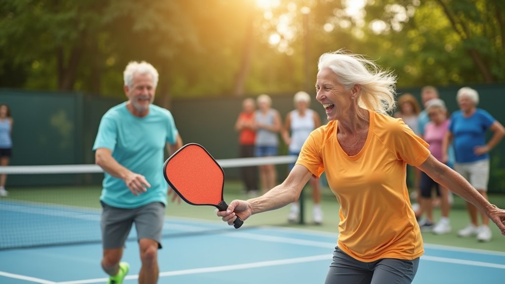seniors enjoy pickleball communities