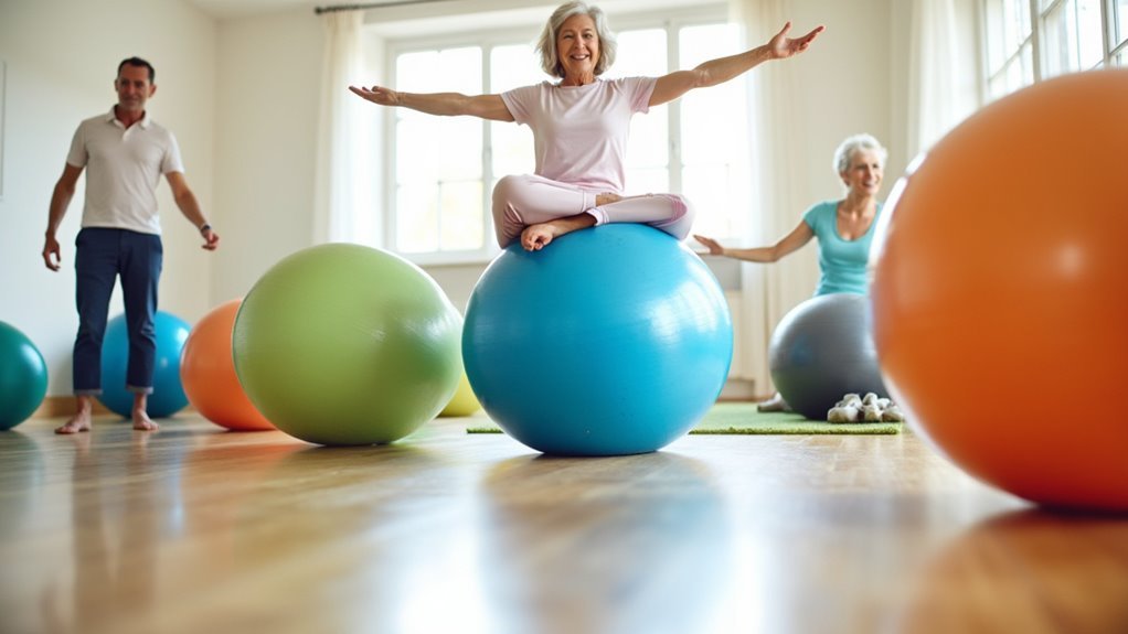 stability balls enhance core strength